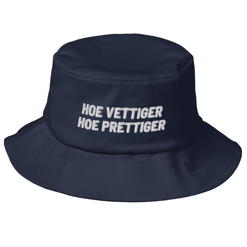 Hoedje - hoe vettiger - wit geborduurd