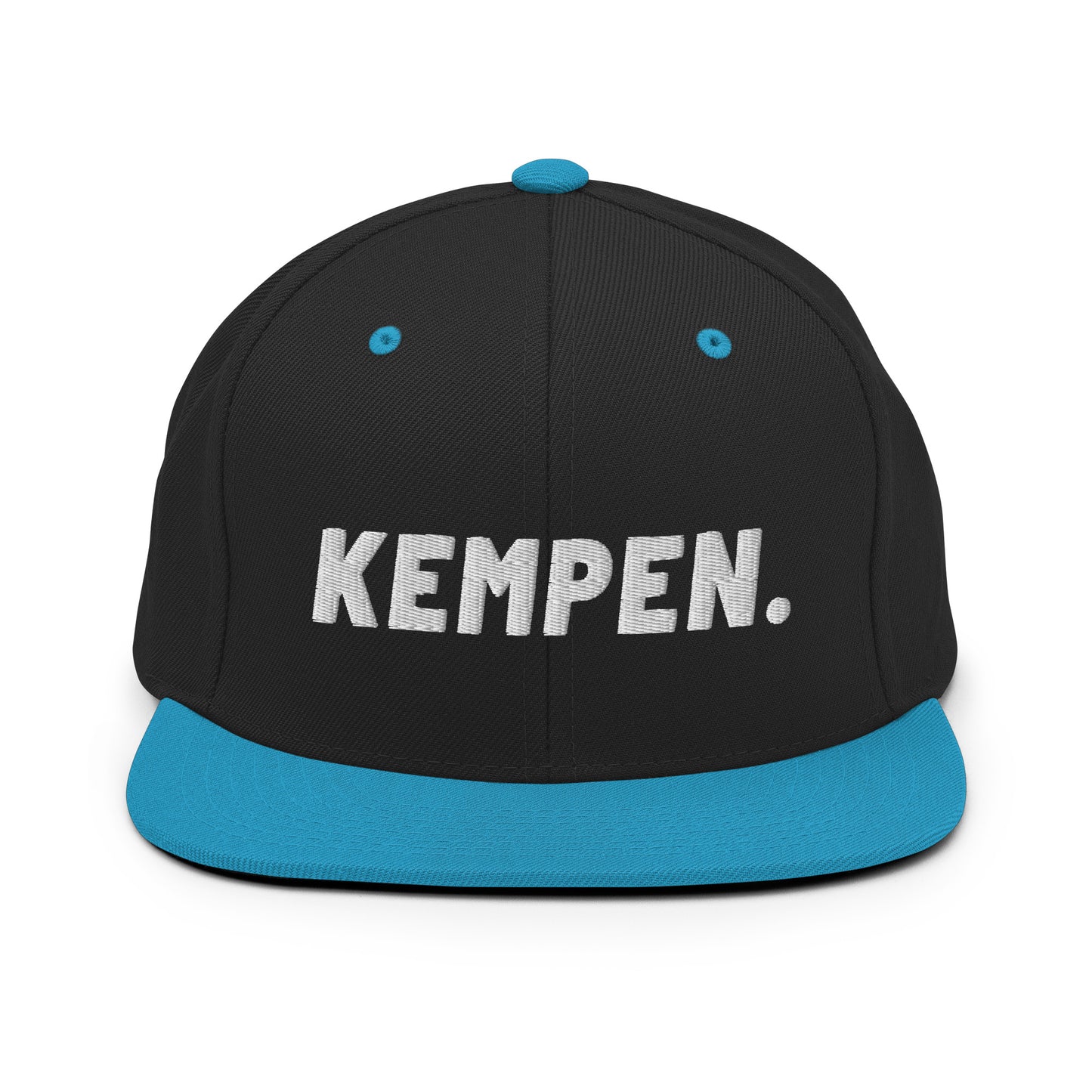 Snapback - kempen - wit geborduurd