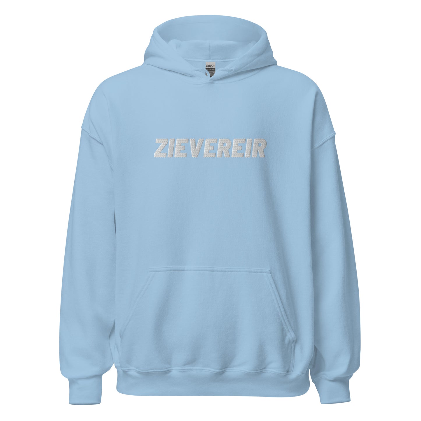 Essentials hoodie - zievereir - wit geborduurd