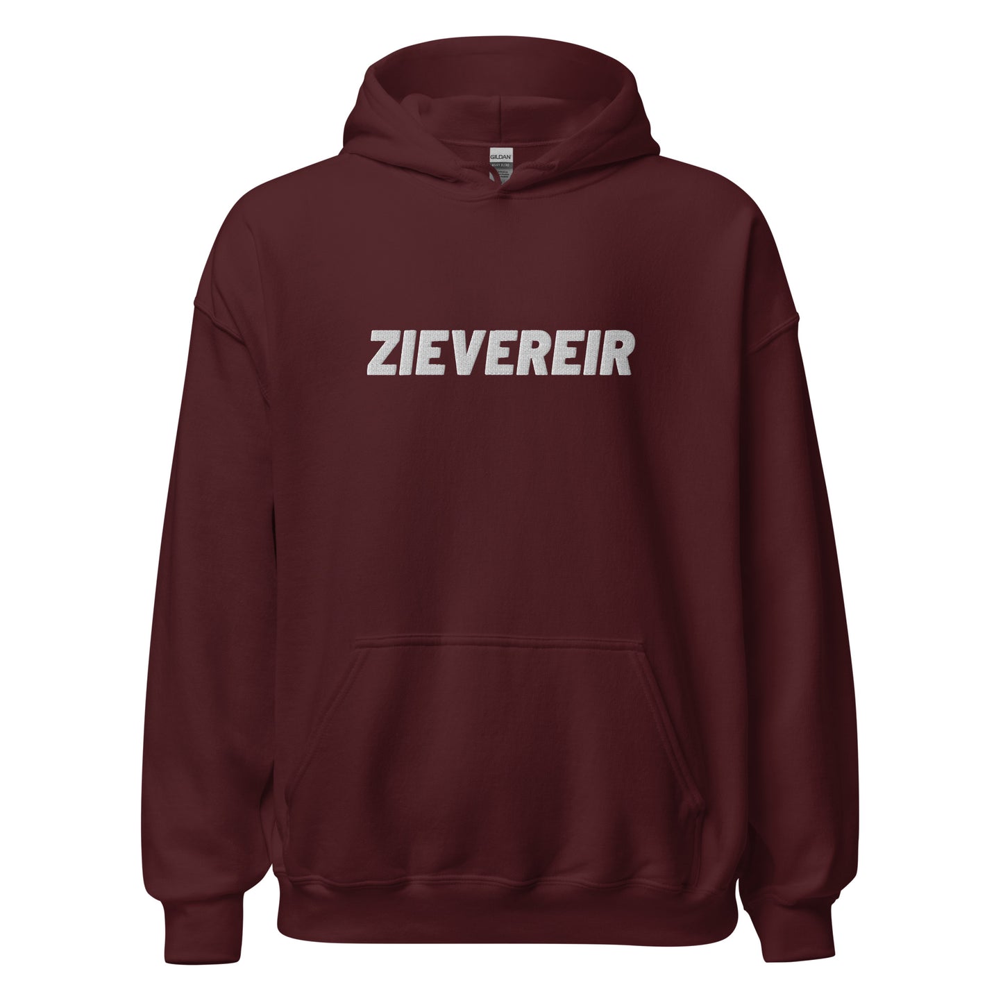 Essentials hoodie - zievereir - wit geborduurd