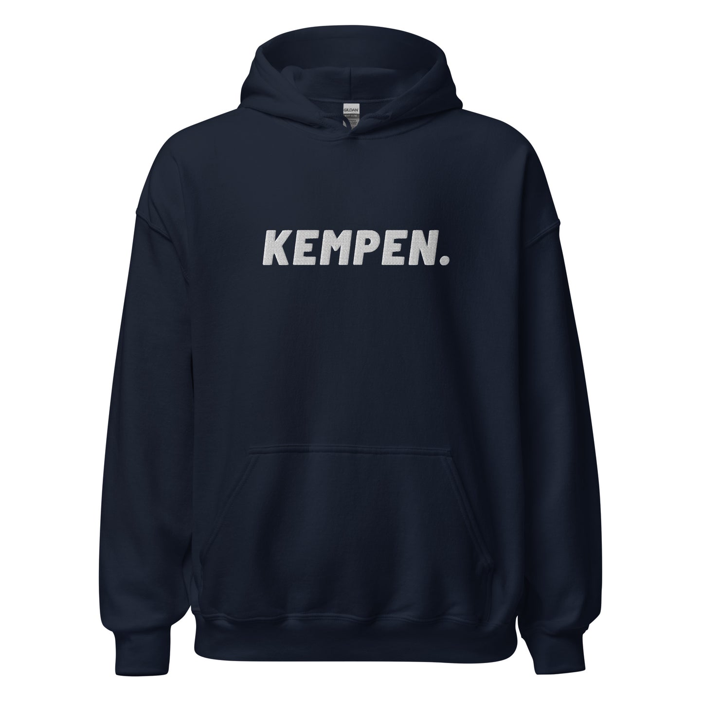 Essentials hoodie - kempen - wit geborduurd