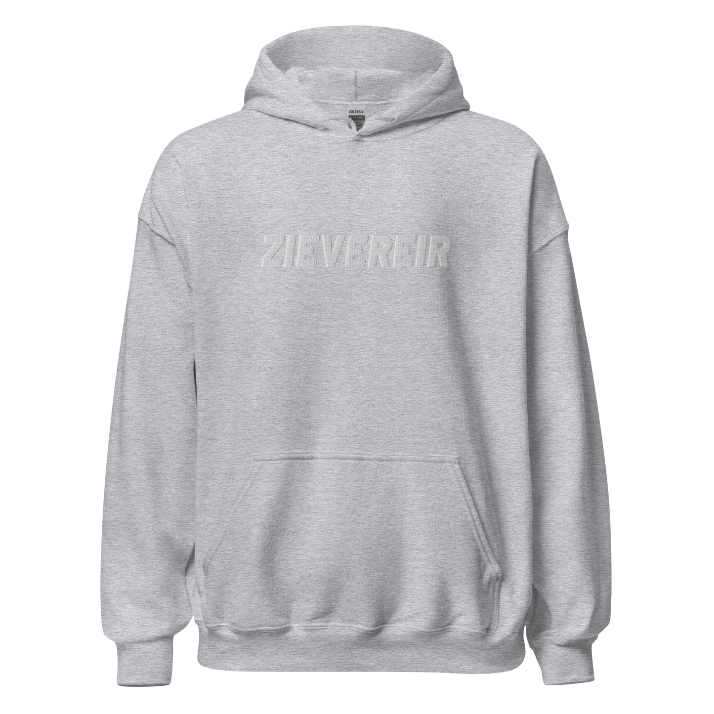 Essentials hoodie - zievereir - wit geborduurd