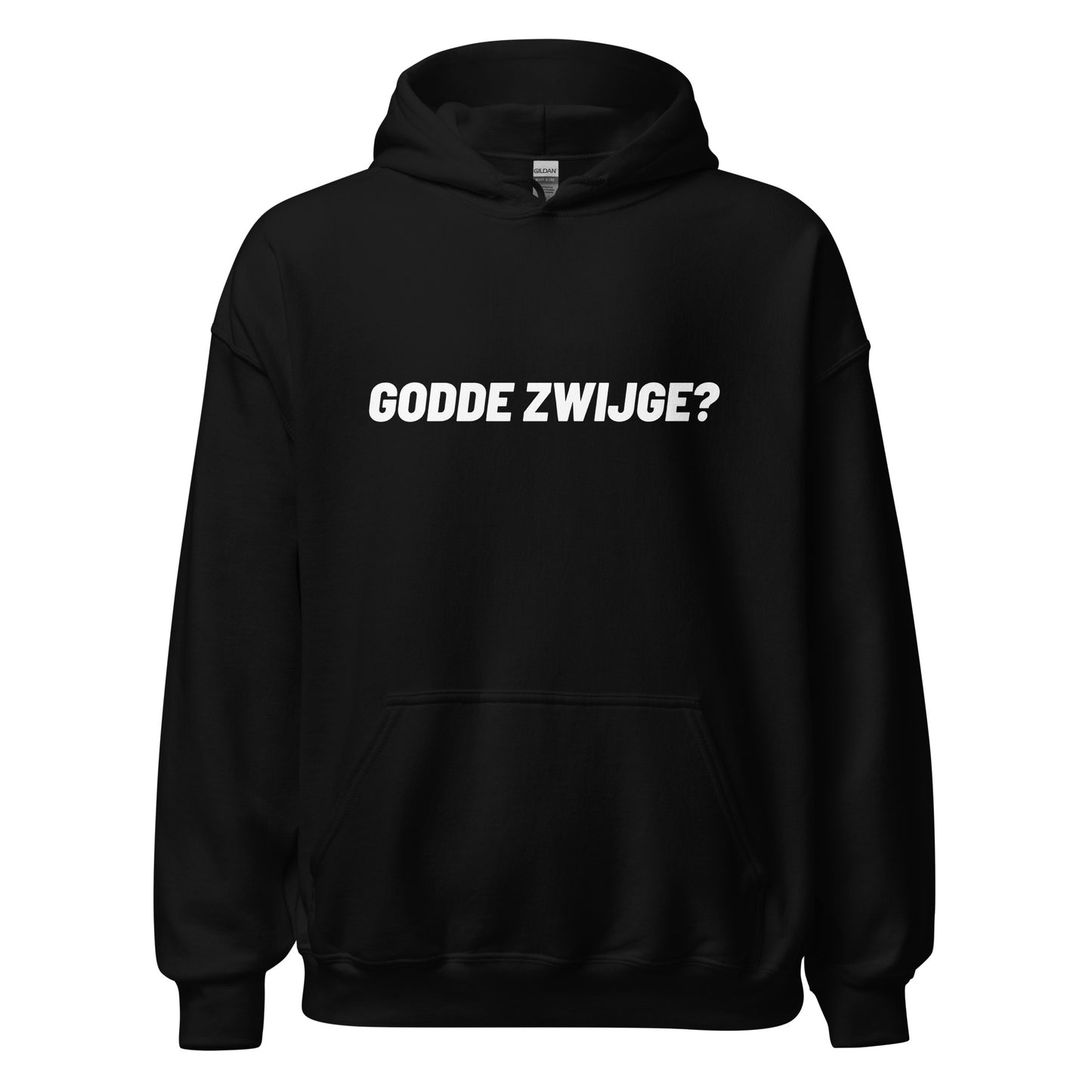 Essentials hoodie - godde zwijge? - geprint