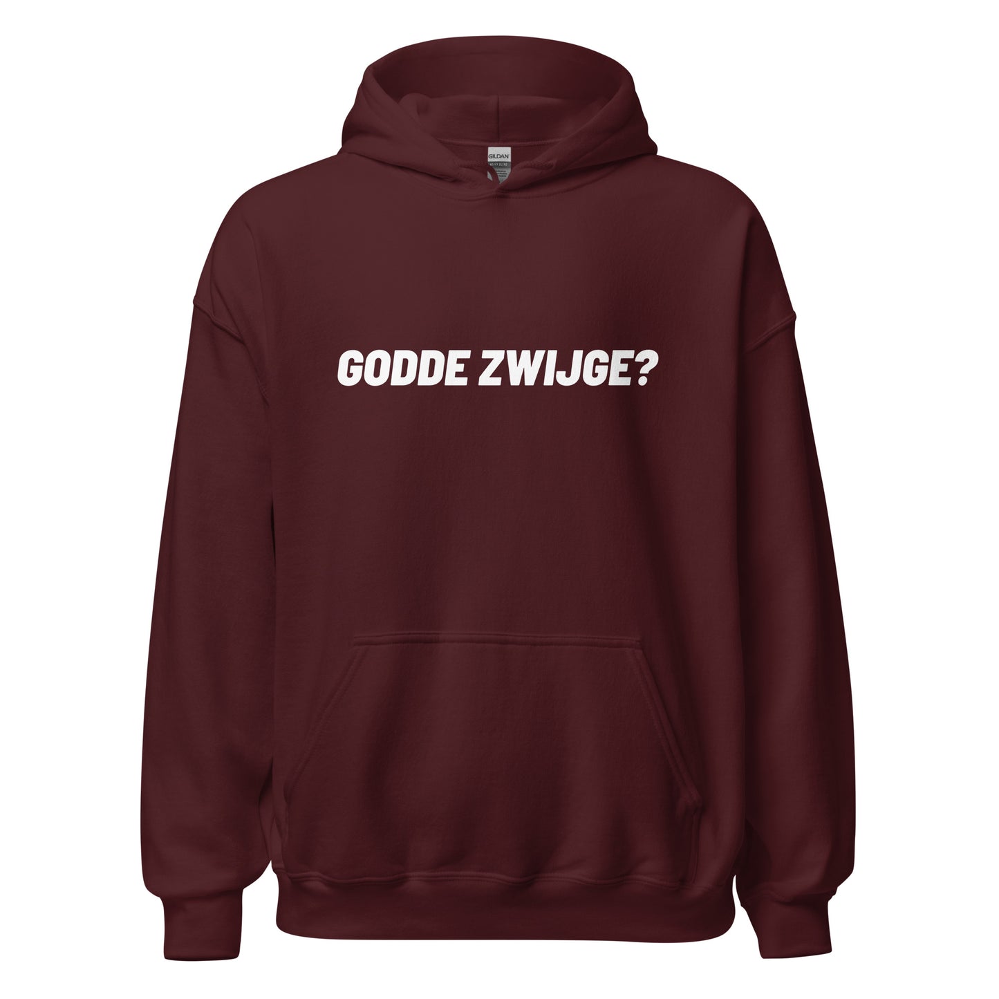 Essentials hoodie - godde zwijge? - geprint